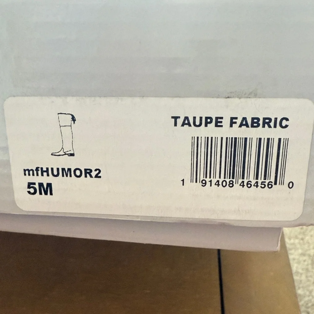 Marc Fisher Taupe Over-the-Knee Boots New in Box Size 5M
